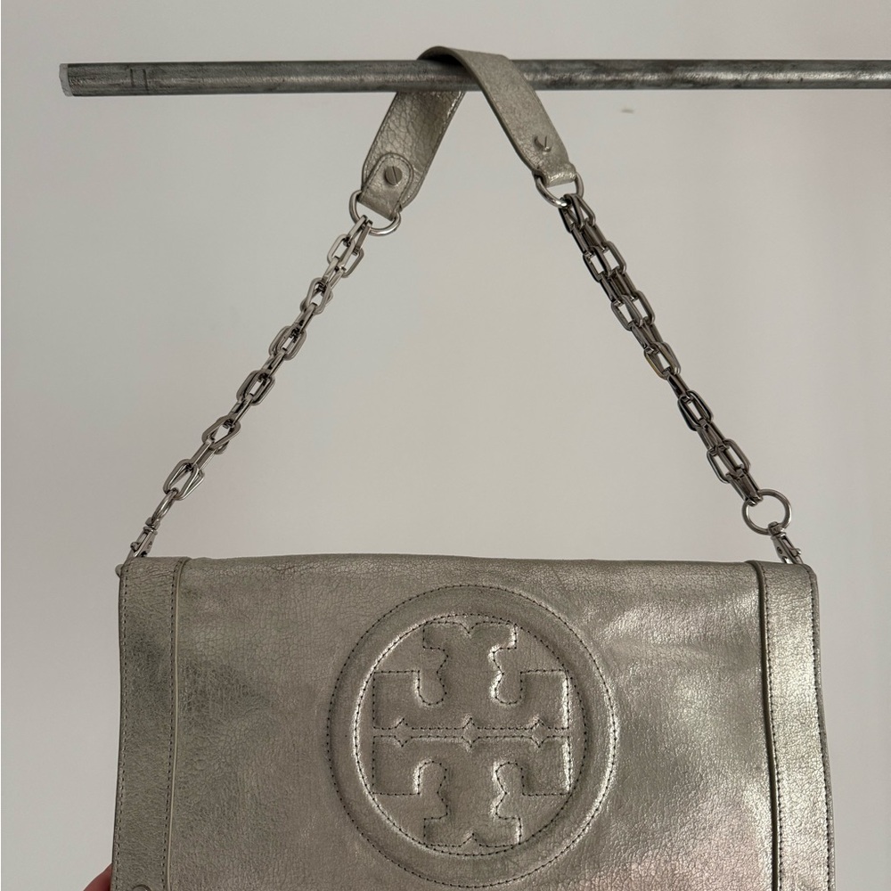 Tory Burch Silver‎ Chain Shoulder Bag
